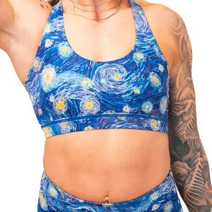 Butterfly Back Bra | Starry Night Activewear Wireless Sports Bras Strappy Sports Bra