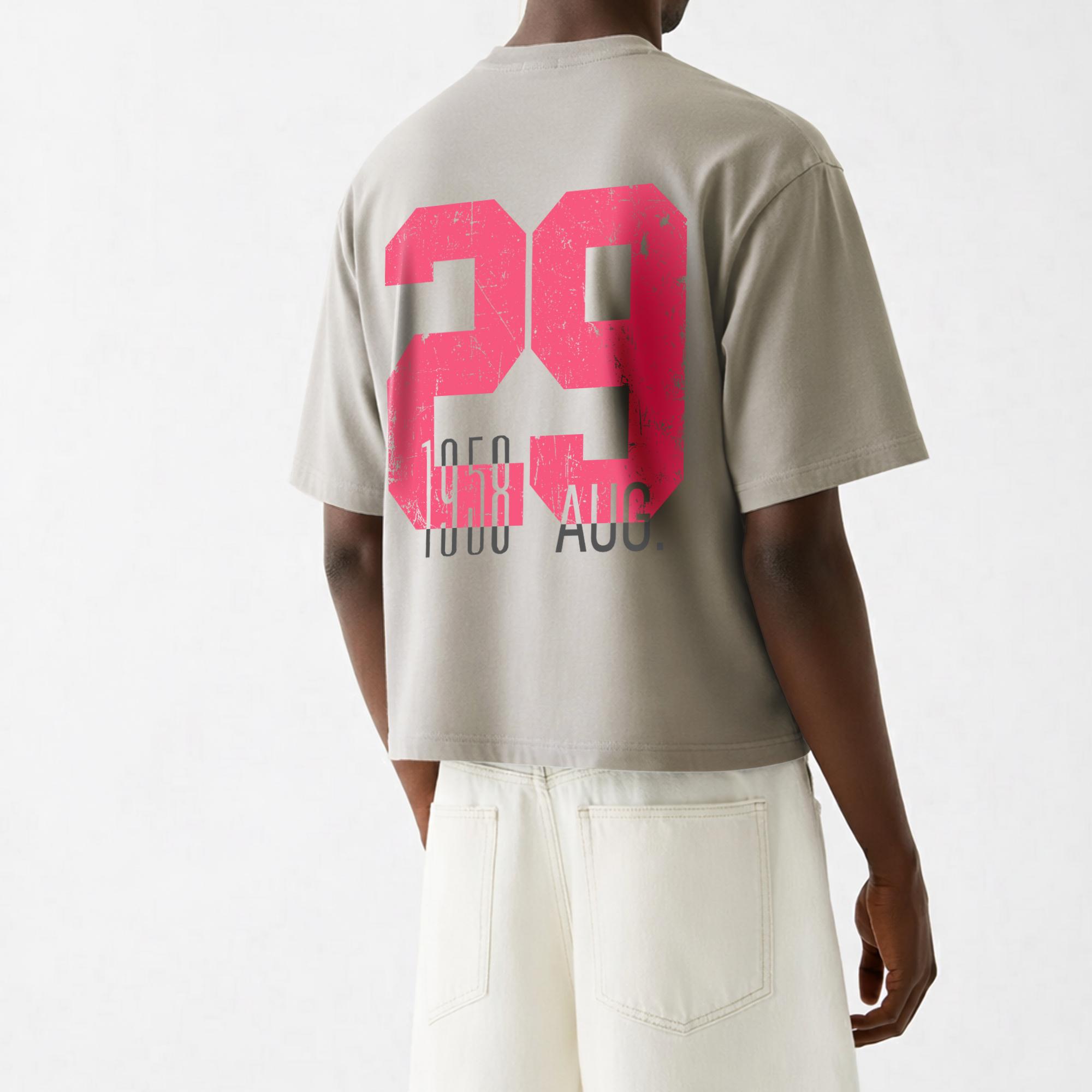 12oz Max Heavyweight Oversized Short Sleeve, 100% Cotton Cropped Tee, Casual Crewneck Tshirt, Mens Graphic Tees, MeJend Boxy tee