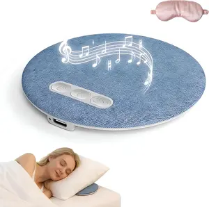 Ultra-Thin Bluetooth Pillow Speaker with Bluetooth 6.0, Soft Immersive Sound Field, Pillow CD Player for Bedtime Music & Audiobooks, Headphone-Free Sleep Speaker, Compatible with Android & iOS