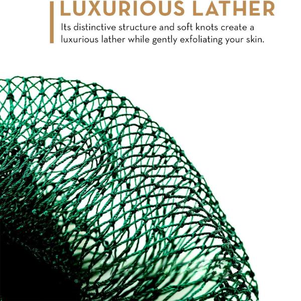 African Exfoliating Net Sponge 45 Inches Long, Back Scrubber for Daily Use, Ethically Sourced from Nigeria Bath Personal Skin Exfoliation Flexible