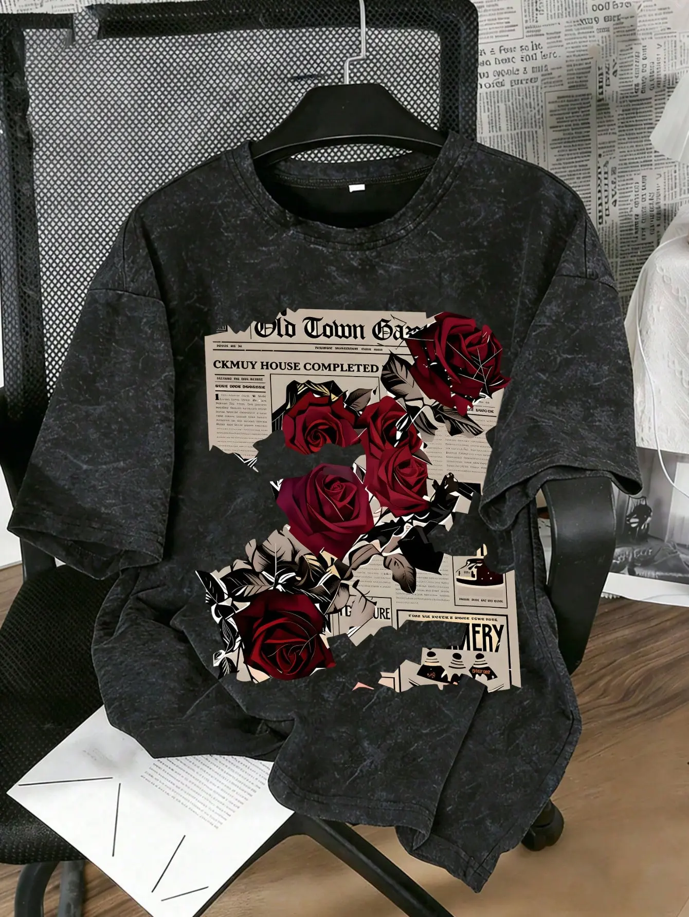 Teenage Girls' Round Neck Short Sleeve Graphic T-Shirt - Cute Retro Comfortable Summer Top, Good Graphic Tees, Tops for School, Outdoor Activities