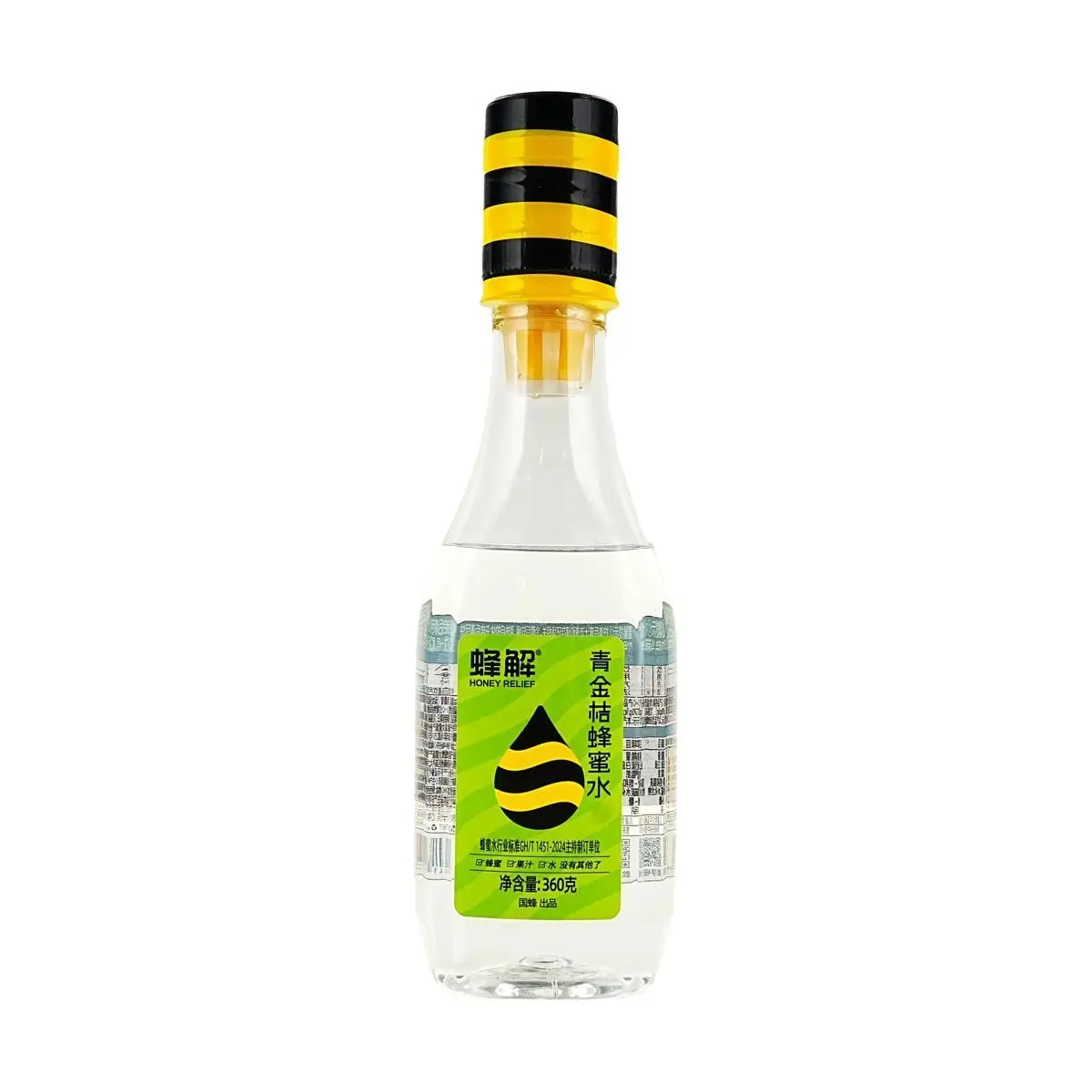 FENGJIE Honey Lemon Drink 360ml - Freshly Squeezed Lemon Juice & Acacia Honey, Clean Ingredients, Ready-to-Drink