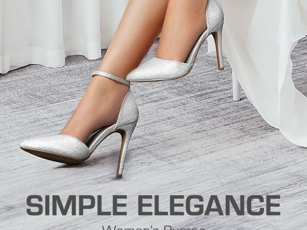 DREAM PAIRS Women's Lacey Pointed-Toe Ankle-Strap Stiletto High Heels Footwear - Gold Heels Shoes for Women, Wedding, Summer Occasions