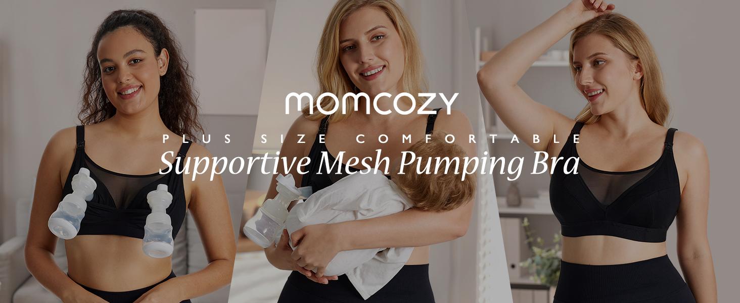 Momcozy Nursing Bras for Breastfeeding, HF018 Seamless Ultra Comfort Maternity Bra, Natural Shape, Pregnancy Sleep Bralette tiktok shop maternity  undies