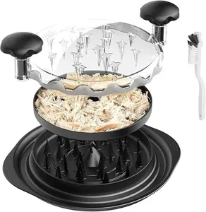 2-Pack TwistPro Chicken Breast Shredder – Large Meat Shredding Tool (Black)