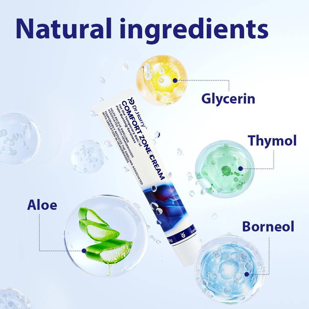 DR.HARRY 01 Intimate Comfort Cream - Enhanced with Borneol, Thymol & Aloe Vera for Daily Comfort