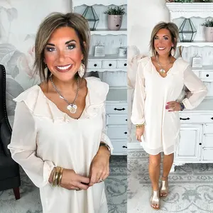 Sweetest Love Dress - Champagne