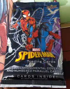 NEW! Marvel Spiderman "Sleeved" Pack Personal Break!  Look for original sketch cards!