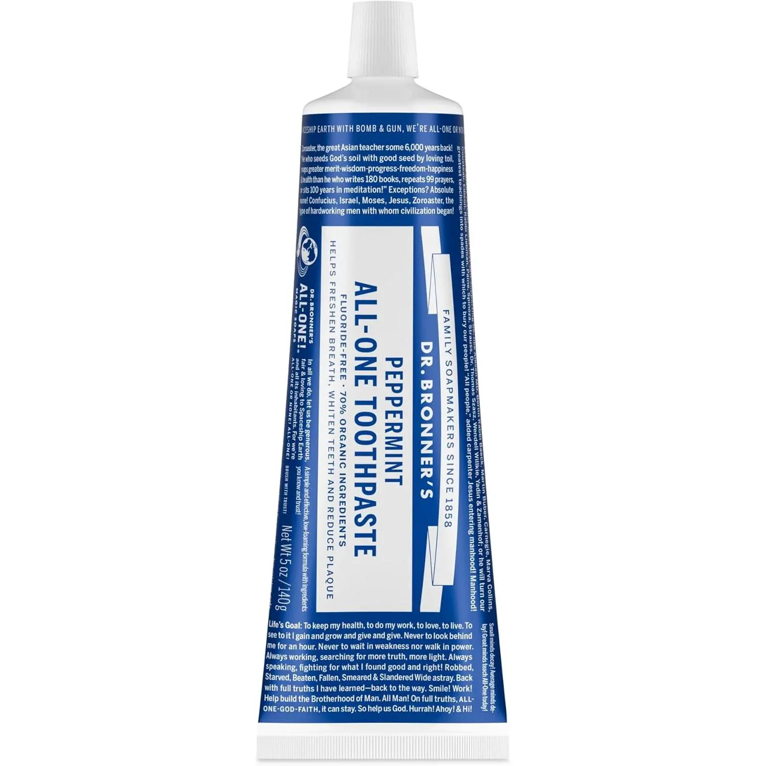 Dr. Bronner's Non-Toxic Peppermint Toothpaste, Without SLS, 5 oz