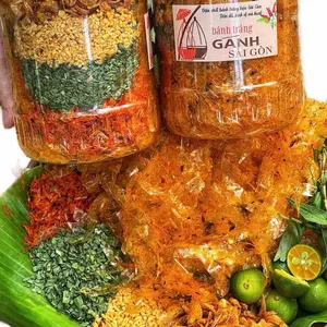 Spicy Instant Mix Rice Paper 10.5oz - Bánh Tráng Gánh Thập Cẩm 300g/hủ Vietnamese Food Product