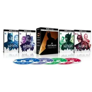 Batman 4K Film Collection  [4K ULTRA HD BLU-RAY MOVIE] With Blu-Ray, 4K Mastering, Boxed Set, Slipsleeve Packaging