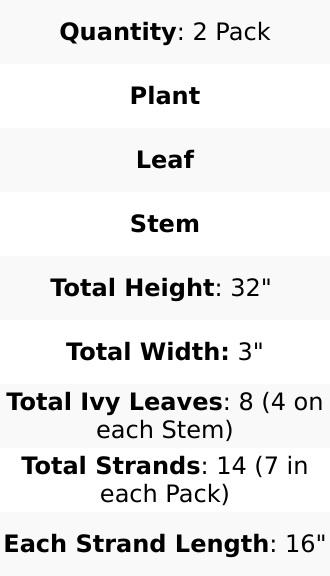 2 Pack Green Artificial Amaranthus Flower Stem Spray and Ivy Leaves 32"