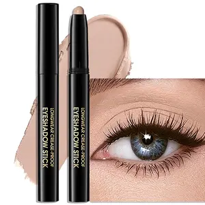 Eyeshadow Stick Matte Eye Brightener Pencil Cream Nude Eye Shadow Base Crayon Long-Lasting Crease-Proof Naked Eyeshadow Blendable High Pigmented Single Eyeliner Makeup for Women, 3 DESERT