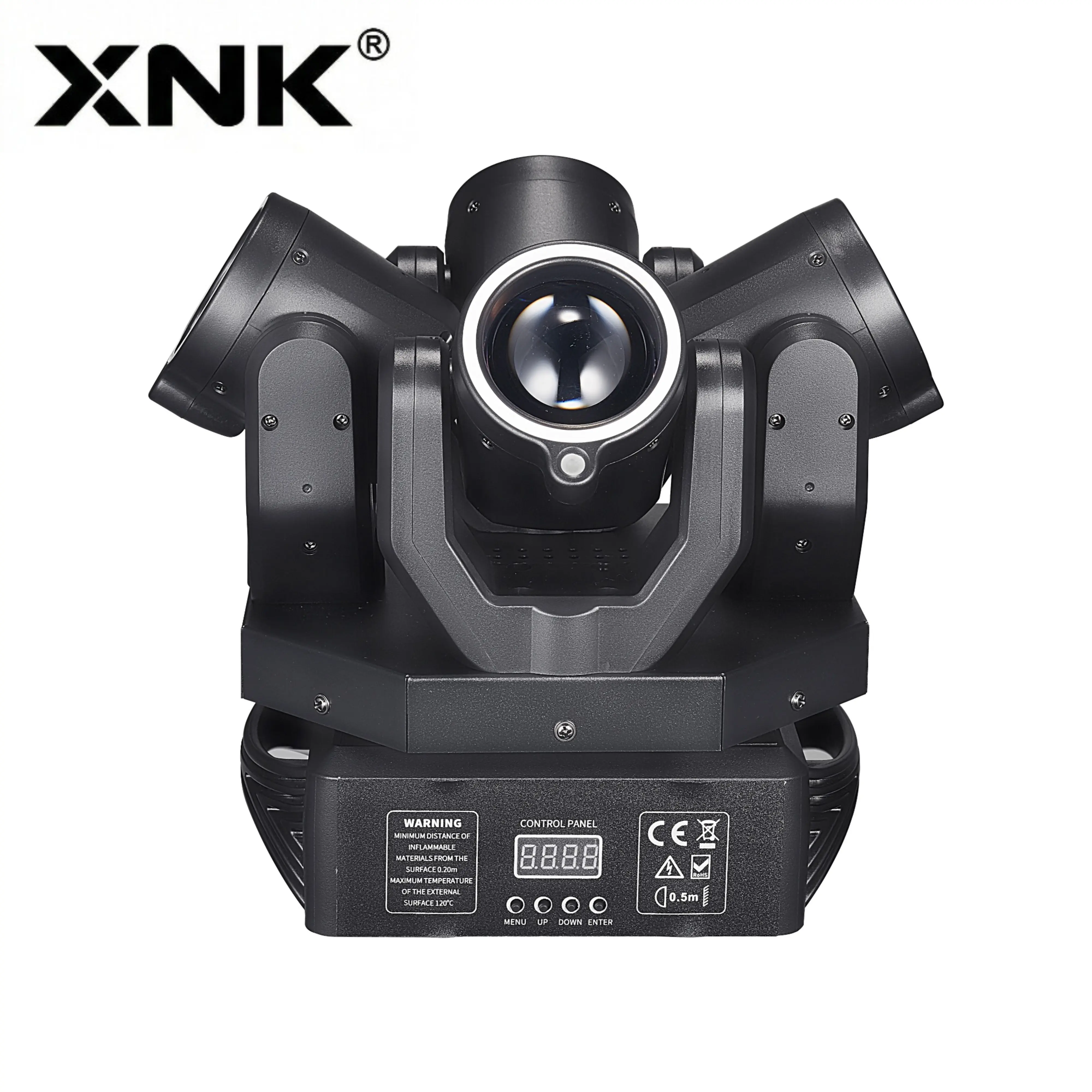 XNK 4-Head Battleship Portable Dimmable RGBW Beam LED DJ Light - Professional Ambient Atmosphere Home Improvement Commercial Lighting for Disco, Weddings, Ambient Atmosphere Lights