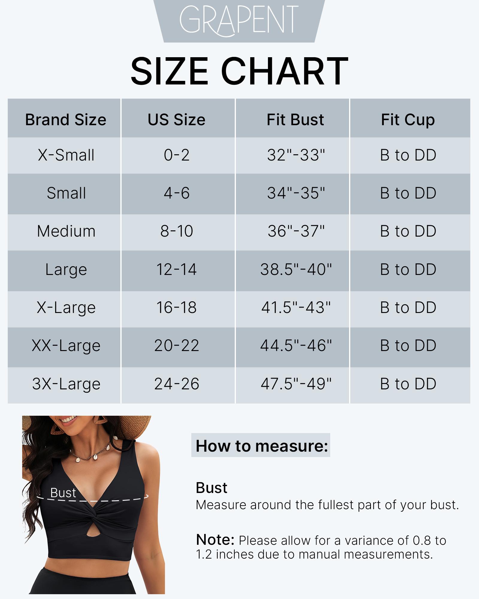 GRAPENT Bikini Tops for Women Cropped StrapCore Tankini Tops Beach Padded Knot Twist Cut Out Adjustable Swimwear Top Only Swimsuit SpringStatements