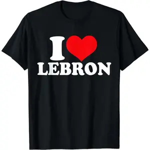 Simple Style Casual Cotton Short Sleeve White Letter Print "I LOVE LEBRON" Sport Outdoor T-shirts for Men (Black,white,)Black-Hoodie-front Black-Sweatshirt-front