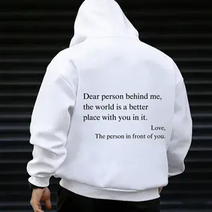 You Are Good Enough Tropical Street Hoodie, Casual Printed Pullover With Hood, Unisex Cozy Top For Daily Wear, Positive Message Sweatshirt Alternative