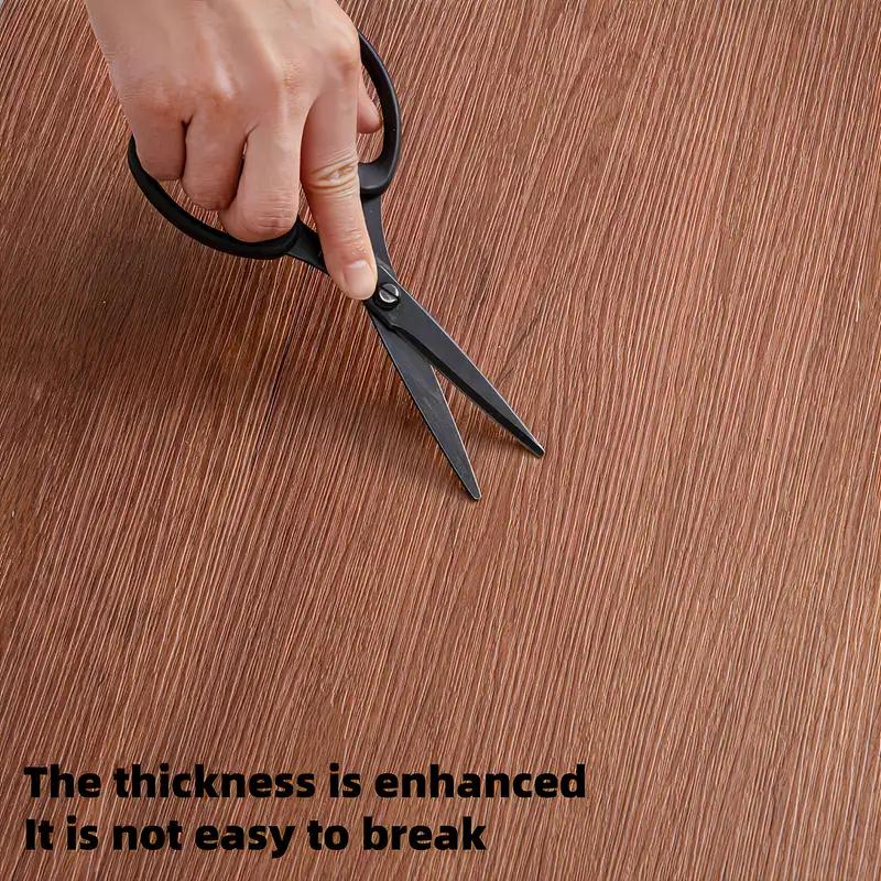 BRODARK Vintage Wooden Floor Sticker  118.11x15.75 inch Thickened Self-adhesive Anti-scratch Wear-resistant Easy to Clean DIY Home Decoration Removable Reusable for Living Room Bedroom