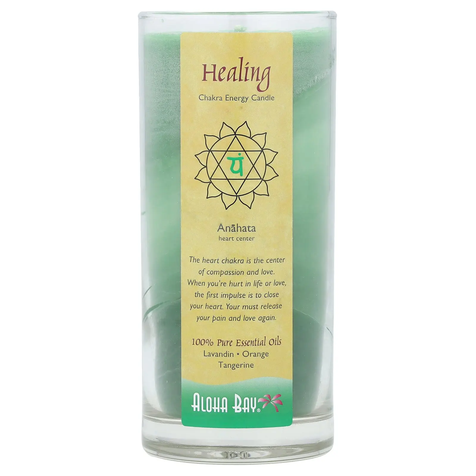 Aloha Bay Chakra Energy Candle, Healing, Lavandin, Orange, Tangerine, 11 oz