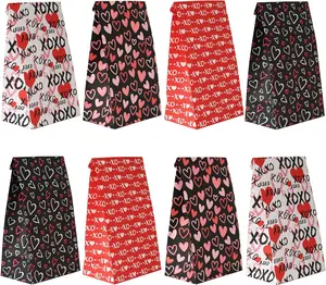 Haobell Valentines Day Bags - 24 Pcs Valentines Goodie Bags With Stickers for Classroom Parties, Kids, Coworkers