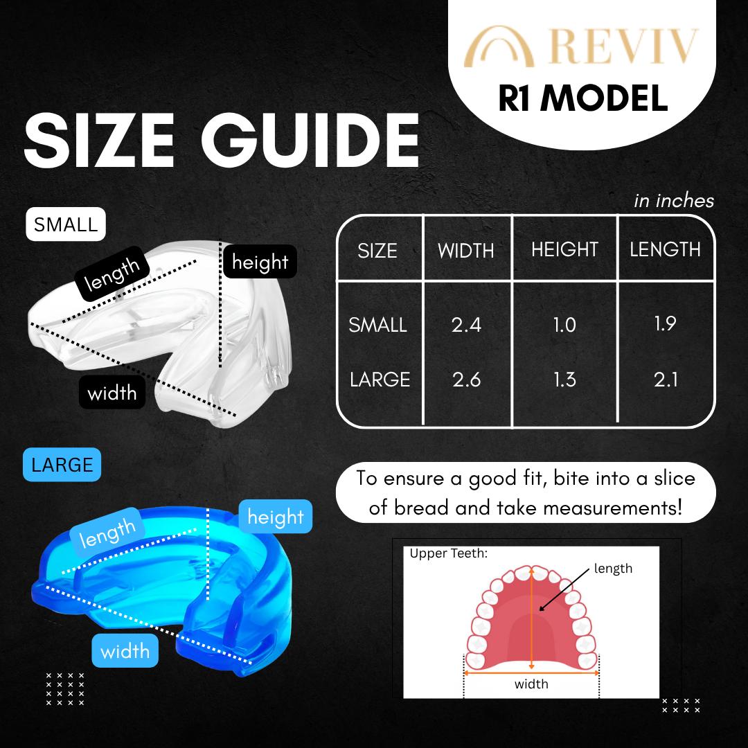 Reviv One Mouthguard for Teeth Grinding TMJ Relief & Better Sleep Soft Wearable Appliance to Support Jaw Curve for Improved Posture and Sleep - Mouthpiece