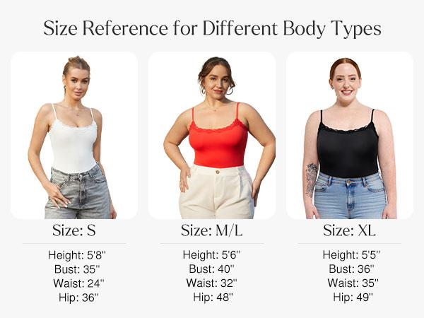 Popilush Lace adjustable Strap Bust BodySuits Women - Going Out Cute Tops Square Neck Sleeveless Tummy Control Mesh Feminine Seamless Elegant Camisole Concert Outfits Spaghetti Strap Womenswear