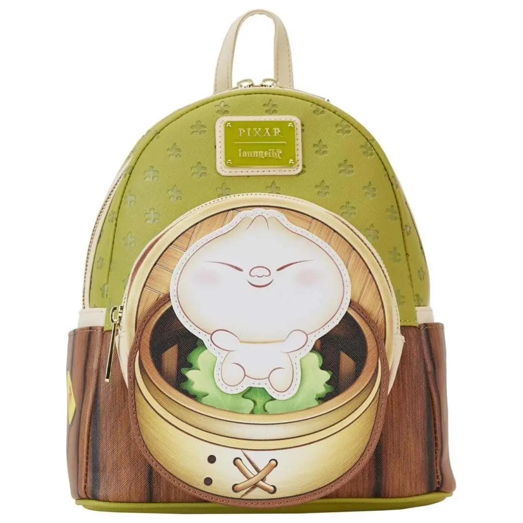 Loungefly Disney Pixar Bao Bamboo Steamer Mini Backpack, Chic Faux Leather Collectibles Bag for Female Fans, Stylish Daypacks, Mini Backpacks, Leather Backpack