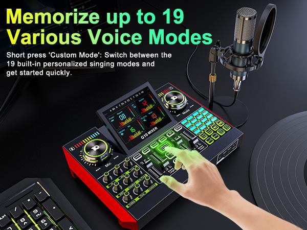 Tenlamp G10-P15 Sound Card Kit with Custom Sound Effects, Condenser Microphone, for Live Streaming, Gaming, Vocals, Podcasting, 2-Stage Noise Cancellation, and Computer Audio Mixer (Optional Single Card or Bundle)