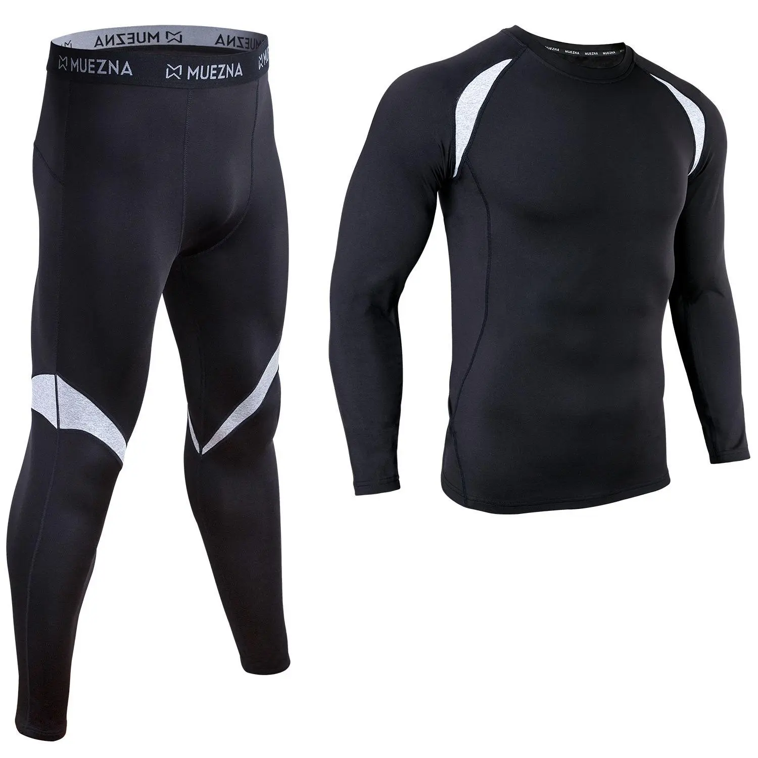 Muezna thermal underwear Top and Bottom Set Long Johns Base Layer with Soft Fleece Lined spring summer trending now street style aesthetic flattering fit comfy chic contemporary basics