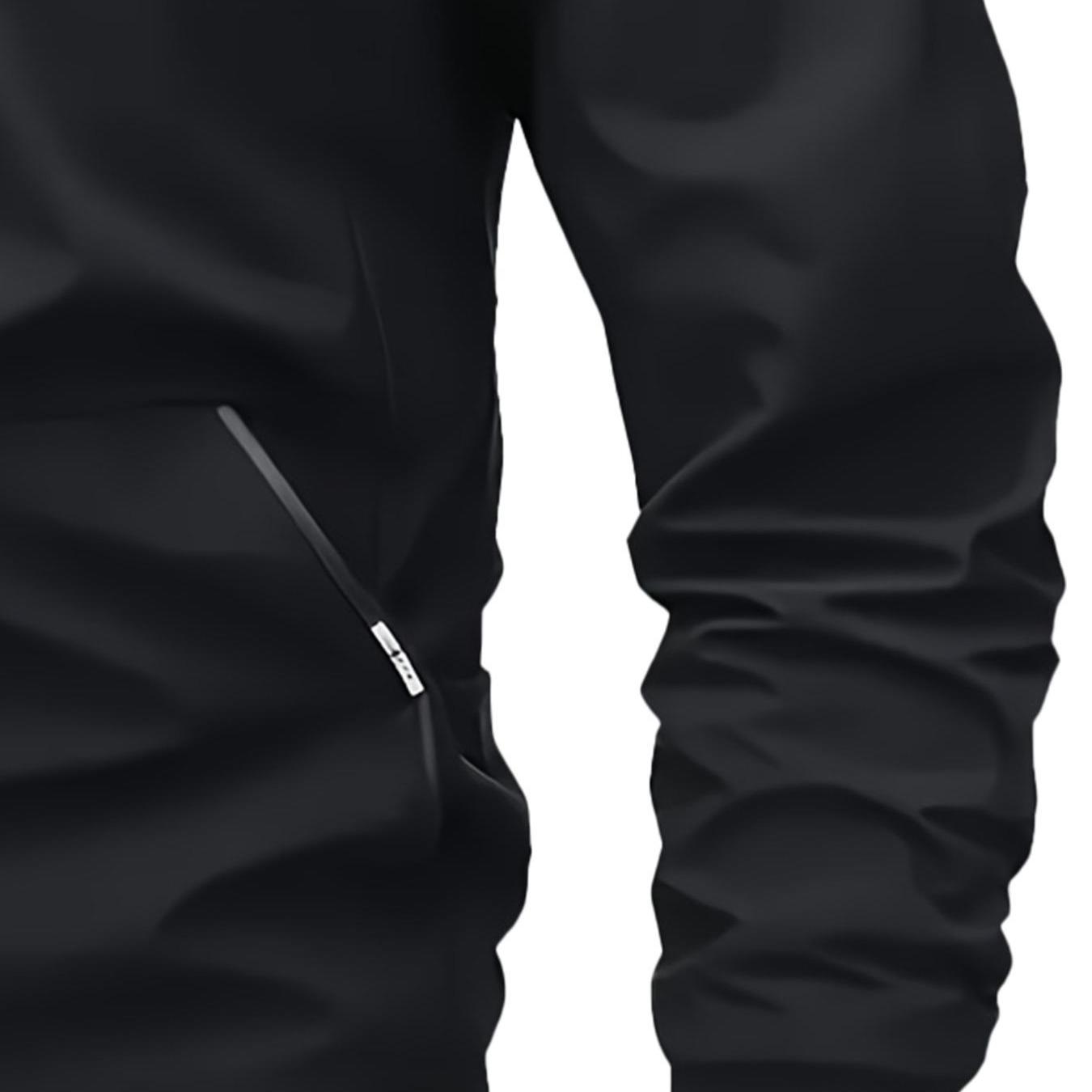 Men's Regular Fit Letter Embroidered Zip Up Pilot Jacket, Autumn Winter Casual Long Sleeve Windproof Baseball Collar Coat, Men's Everyday Wear, Men's Jacket, Black Casual Outdoor Jacket, Suitable for Work, Travel, and Daily Use Machine Washable Polyeste S