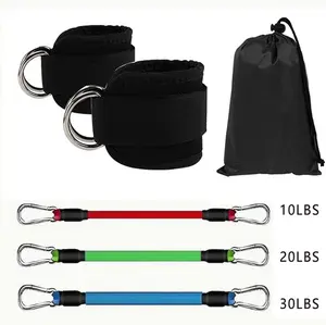 6Pcs Ankle Straps for Cable Machines Glute Kickback Ankle Straps for Leg Extensions   Gym Workouts