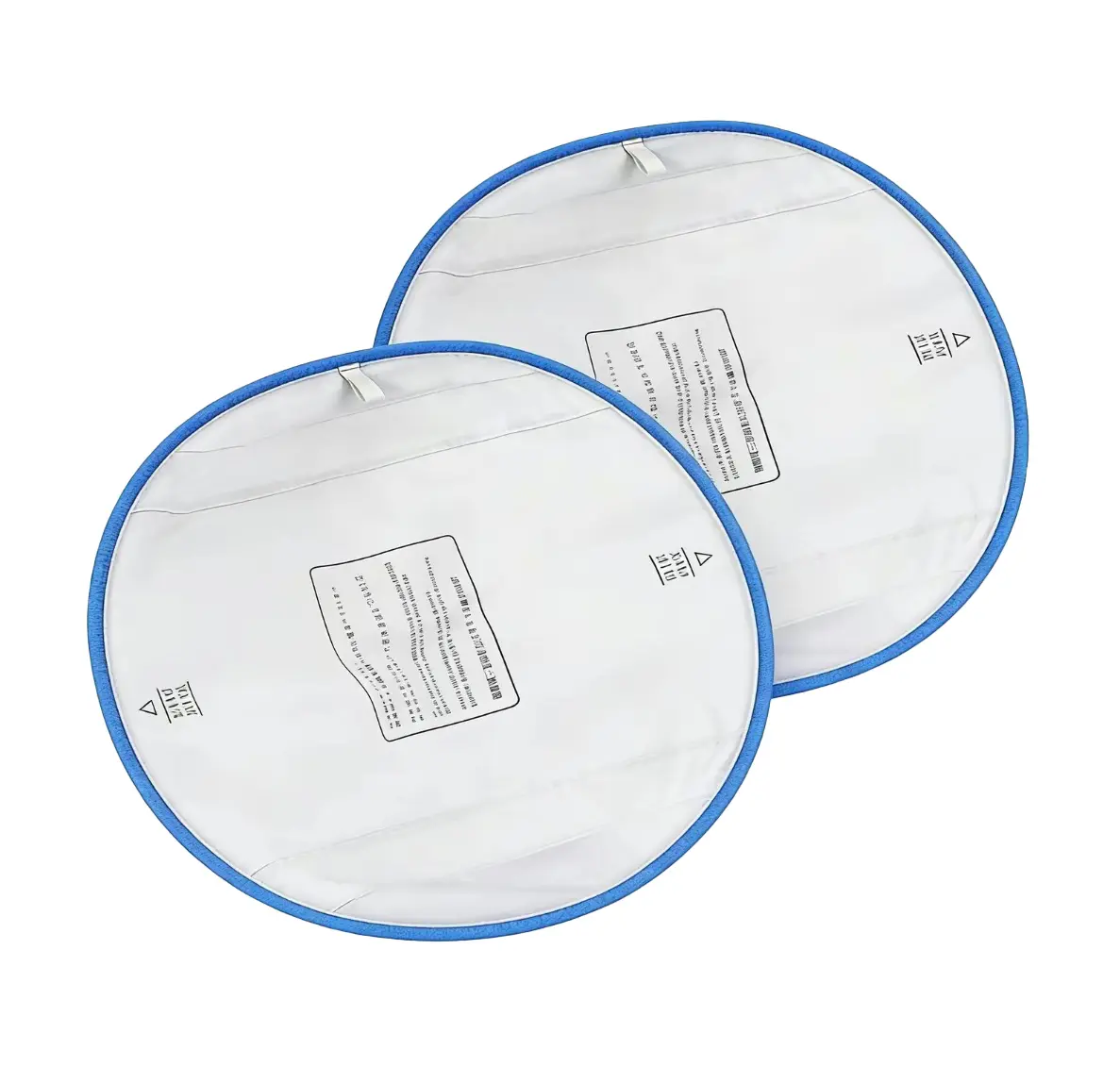 Waterproof Cat Litter Box Pads, Leak-Proof Anti-Slip Replacement Liners with Blue Trim, 2 Pack Universal Disposable Mats for Self-Cleaning Cat Litter Boxes, Indoor Cat Supplies, 14.96 x 11.81 Inches