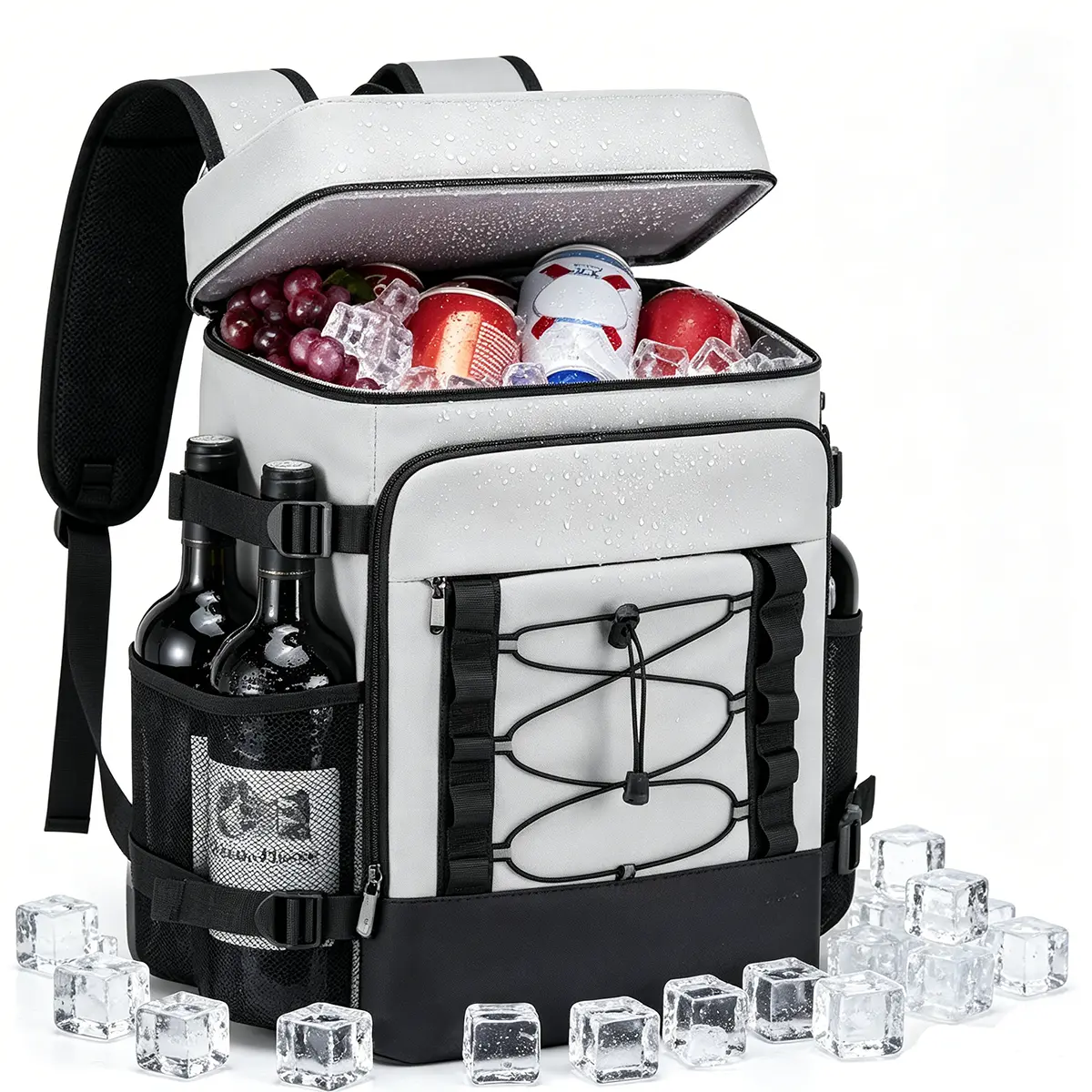 30L Unisex Insulated Cooler Backpack - Waterproof, Leakproof Soft Insulated Can Cooler Thermal Bag for Outdoor Trips, Family Picnic, Camping Travel