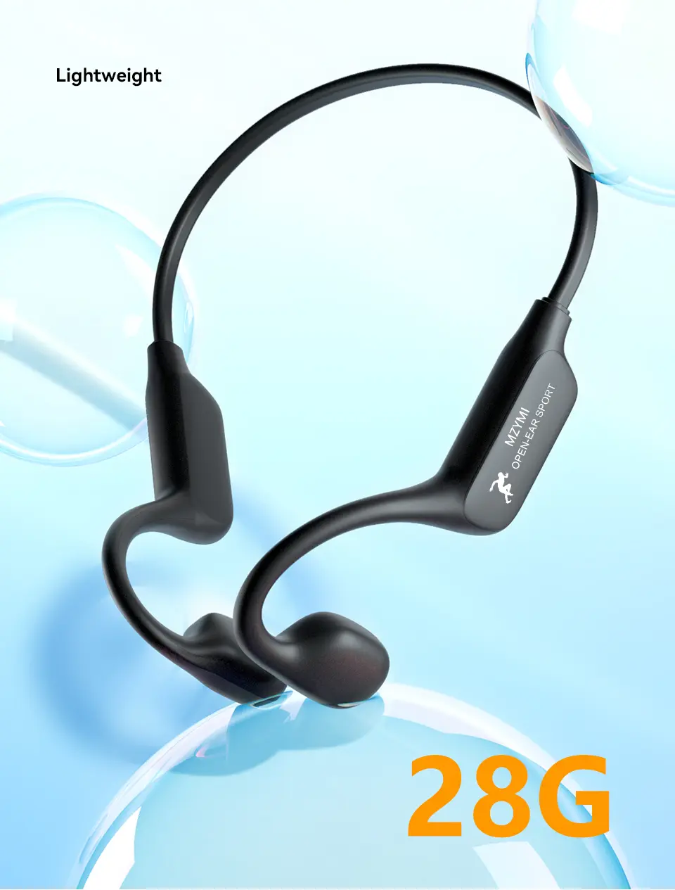New OpenRun Pro 2 Open-Ear Bone Conduction Sport Headphones - Audio Wearable Tech - Reflective Strip, Sweat/Water Resistant, Secure Wireless Fit - Deep Bass, Smart Mic, App Compatible - 28G Lightweight Athleisure Wireless Earbud for Workout Daily Use, Ath