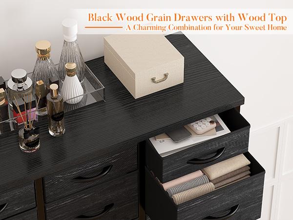 【Clearance】Raybee Furniture Viral Dresser for Bedroom with 12 Storage Drawers, Tall Dressers for Bedroom, Living Room, Apartment with Heavy Duty Wood Top and Metal Frame, Closets Storage Orgainzer, Dresser Tower, Chest of Drawers