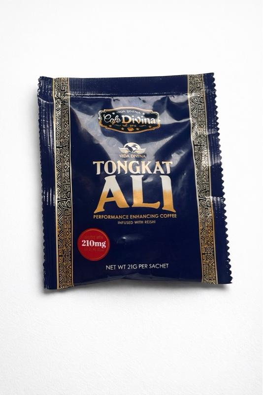 Cafe Divina Tongkat Ali Instant Coffee with Reishi 20 Sachets   210mg Reishi Extract Naturally Flavored Beverage