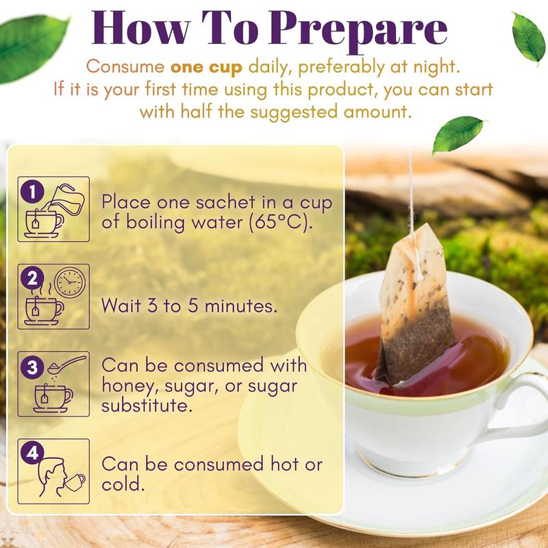 GN+VIDA Chupa Panza Tea (te chupa panza) - 30 Tea Bags, Herbal Supplement Beverage, Fruit Flavor, Dietary Supplement