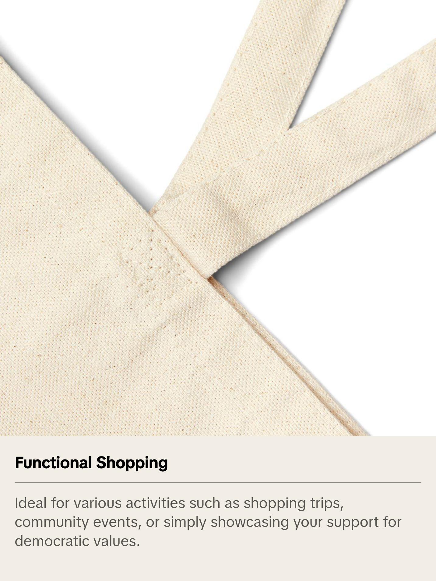 Kamala Tote Coconut Tree - Kamala Harris 2024 Merch, 100% Cotton, Canvas Tote Bag, Unisex