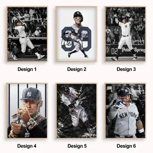 NO FRAMED JUDGE 99, New York  Baseball Legend Poster Collection Sports Wall Art Canvas Print Home Decor Gift for Fans
