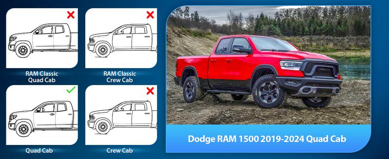 Nilight in Channel Rain Guards for Dodge RAM 1500 2019 2020 2021 2022 2023 2024 Quad Cab Original Window Deflectors, Vent Window Visors-4PCS Auto Accessories Vehicle  dealsforyoudays