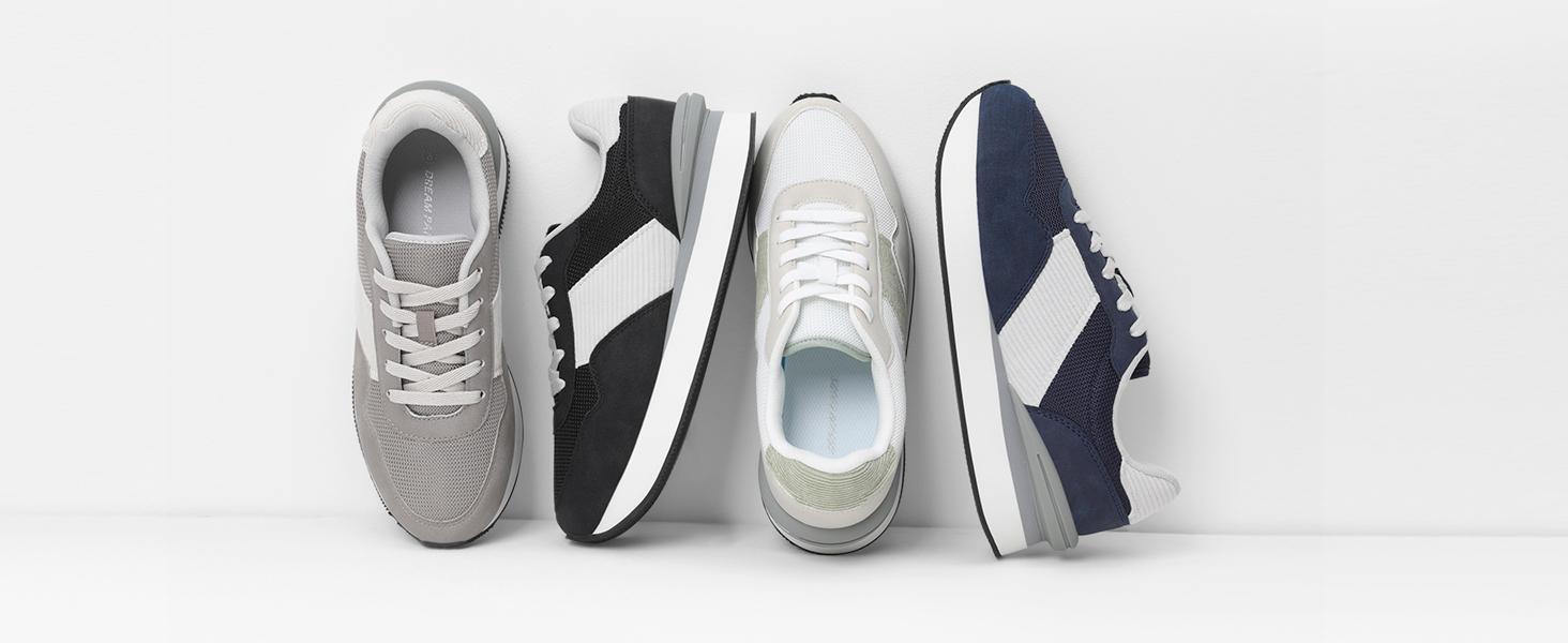 DREAM PAIRS Women Chunky Platform Lightweight Lace Up Casual Fashio Ray Sneaker