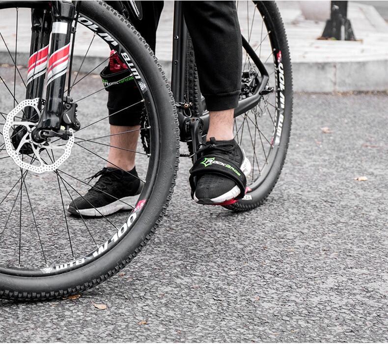 ROCKBROS High Strength Double-side Bike Pedal Cover Cycling Pedal Foot Strap Ultralight Anti-slip Pedal Belt