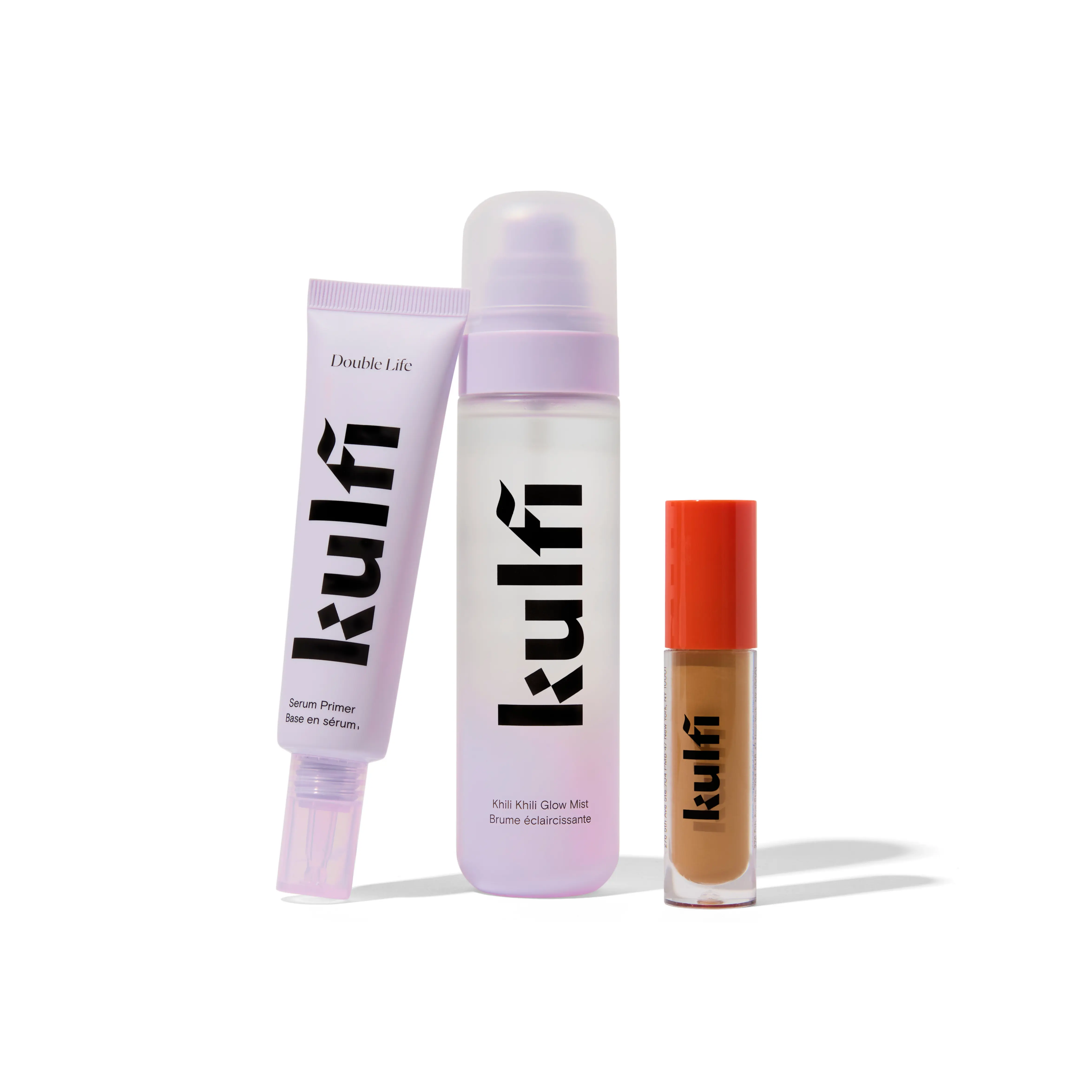The Complexion Kit - Makeup melding mist, Self-setting crease-proof hydrating concealer, pore-blurring primer
