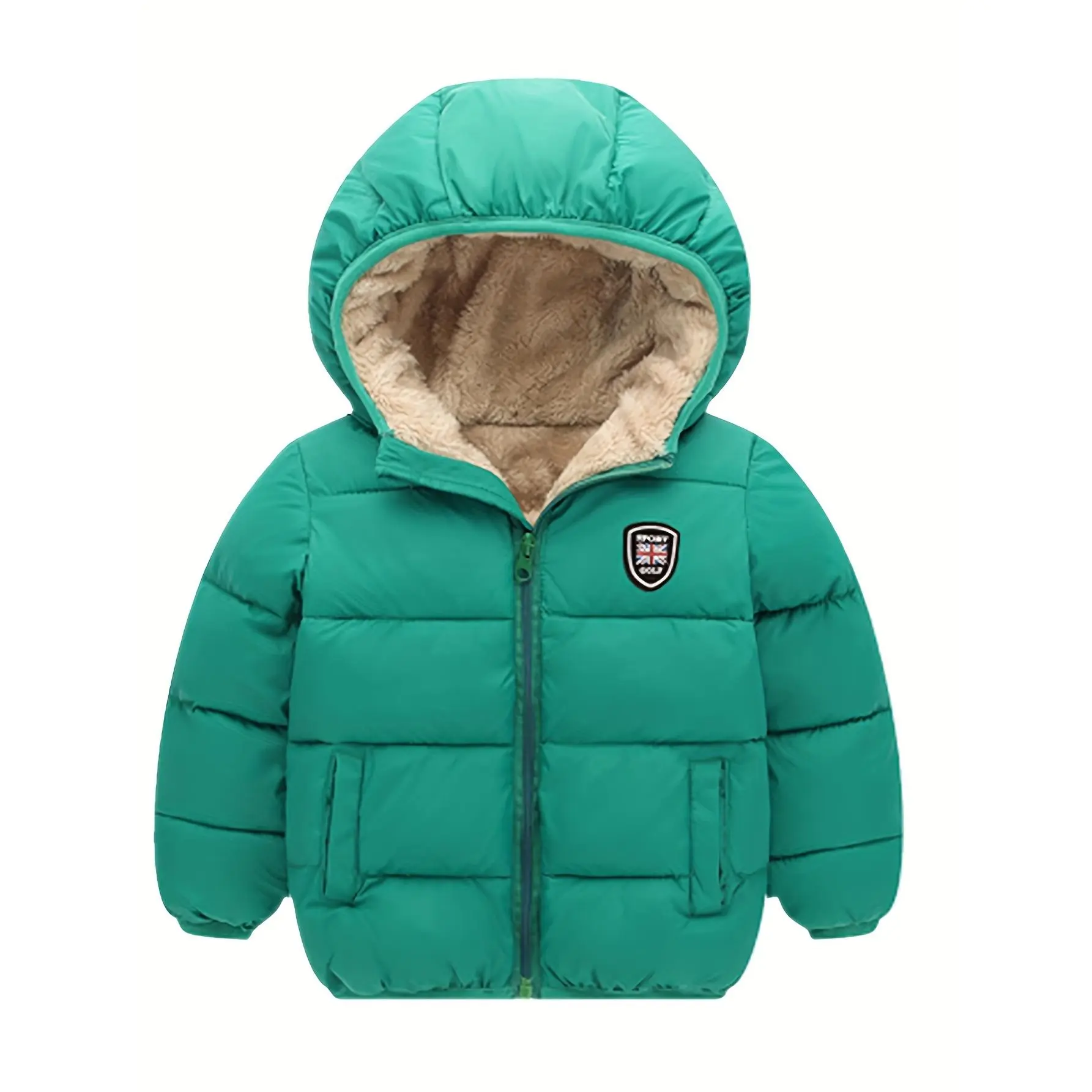 NewKid Boys Girls Winter Jacket Fleece Lined Thermal Windproof Warm Hooded Winter Snow Coats 2-7T