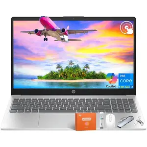 HP 15.6" Touchscreen Business Laptop Computer 2025, 13th Gen Intel i3-1315U(Up to 4.5GHz), up to 32 GB RAM, up to 2 TB SSD, Intel UHD Graphics, Long Battery Life, Wi-Fi 6, Windows 11 Pro, Copilot AI, Accessories