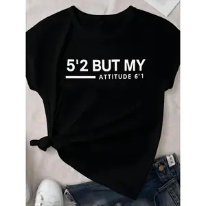 Women's Letter & Figure Print Batwing Sleeve Vintage Graphic Tees, T Shirts for Women, Casual Graphic Round Neck T-shirt for Summer, Fashion Women's Top for Daily Wear