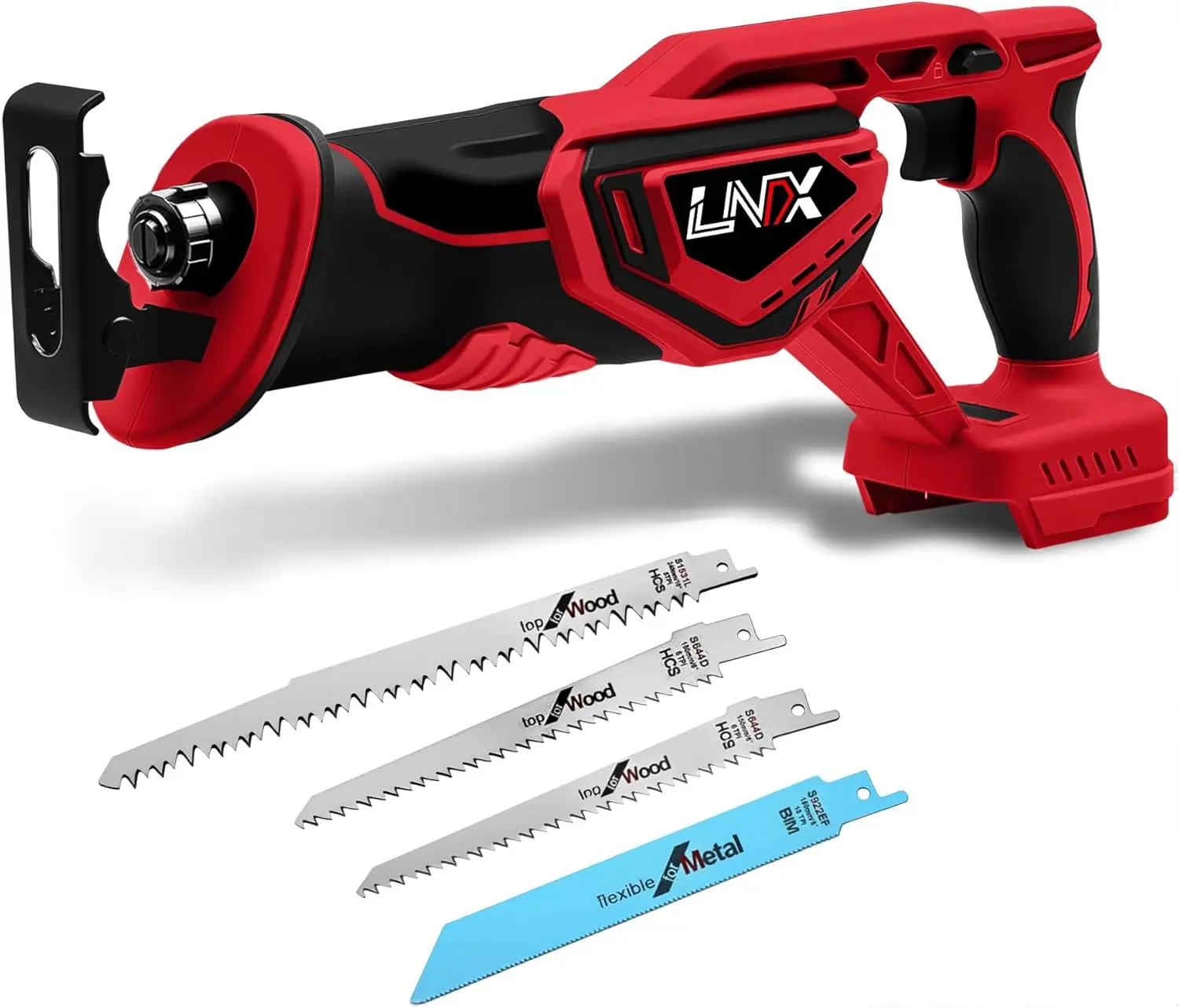 Reciprocating Saw Tool Only – Compatible with Milwaukee 18V Batteries, 6PCS Saw Blades Included Reciprocating Saw Tool Only – Compatible with Milwaukee 18V Batteries, 6PCS Saw Blades Included