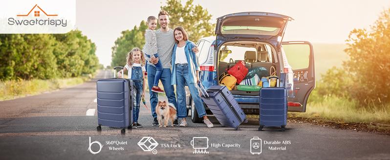 Luggage Spinner Wheels Lightweight Expandable Travel Hard Shell Suitcases with TSA Lock, Bronze Black, 3-PCS Set (20/24/28 inch) Luggage Spinner Wheels Lightweight Expandable Travel Hard Shell Suitcases with TSA Lock, Bronze Black, 3-PCS Set (20/24/28 inch)