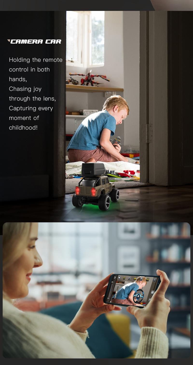 KF32 Alloy Mini Remote Control Car, 1:64 scale RC car/truck, 2.4G wireless design, equipped with a 720P FPV camera and WiFi APP control, USB charging, durable metal construction, suitable for indoor and outdoor play, a great gift for children and adults KF32 Alloy Mini Remote Control Car, 1:64 scale RC car/truck, 2.4G wireless design, equipped with a 720P FPV camera and WiFi APP control, USB charging, durable metal construction, suitable for indoor and outdoor play, a great gift for children and adults