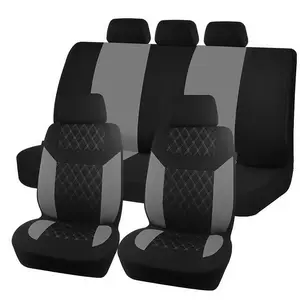 5 Seats Covers for Car Interior Decorative Accessories, Diamond Car Seat Cover Full Set Universal for Vehicles Sedan SUVs Trucks, Fits for Elantra Sonata Toyota Corolla Camry Hyundai Ford Focus Edge Mazda CRV Accord